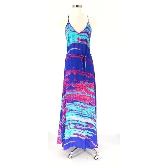 Karina Grimaldi Dresses & Skirts - Silk Karina Grimaldi Watercolor Maxi